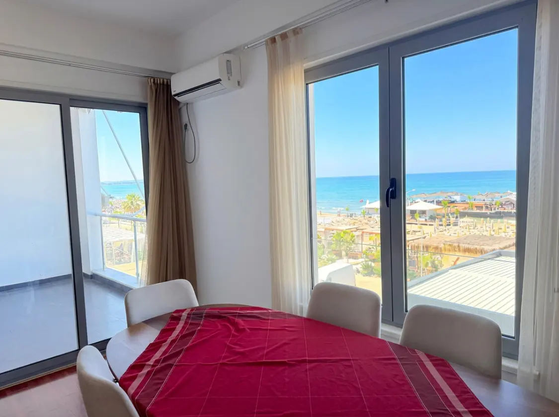 firefly-gemini-flash-enhance-brightness-clear-and-sunny-sky-3 Beachfront Two-Bedroom Apartment for Sale in Durrës