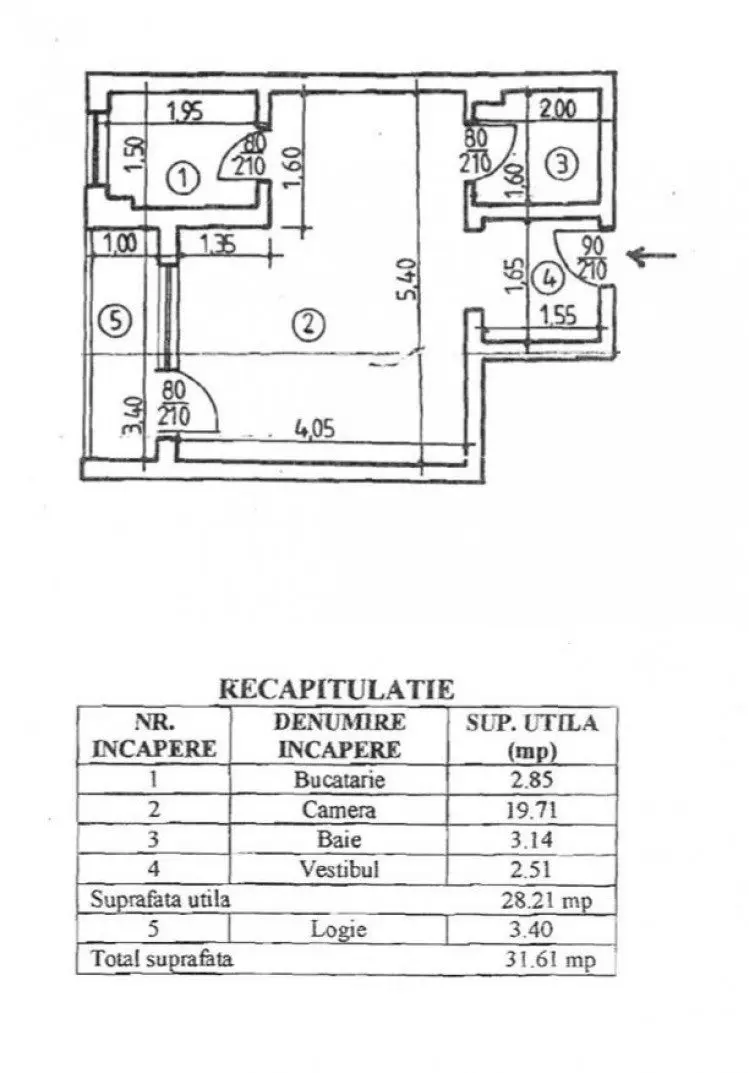 garsoniera-de-vanzare-zona-parc-cismigiu-bucuresti-316-mp-rgt42360-7-1 Studio for sale Cismigiu Park area, Bucharest 31.6 sqm