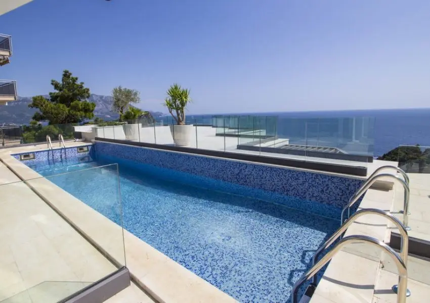 Modern villa with panoramic views of Budva riviera
