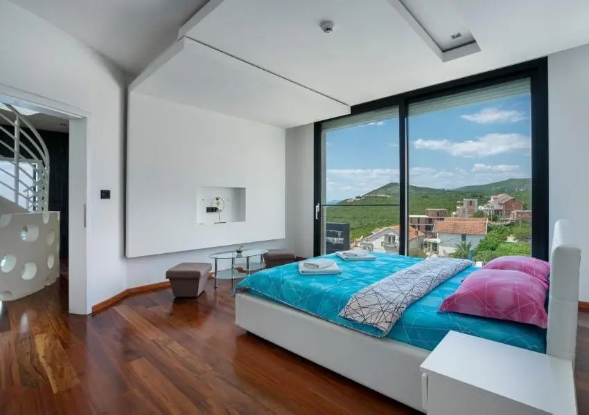 Contemporary villa with excellent sea views, Krimovica, Budva Riviera