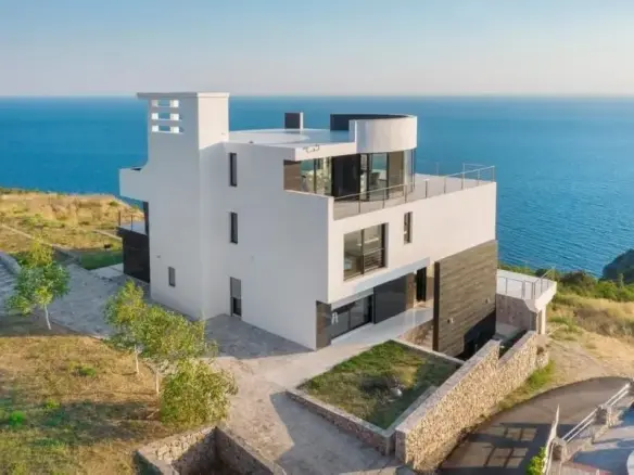 Contemporary villa with excellent sea views, Krimovica, Budva Riviera