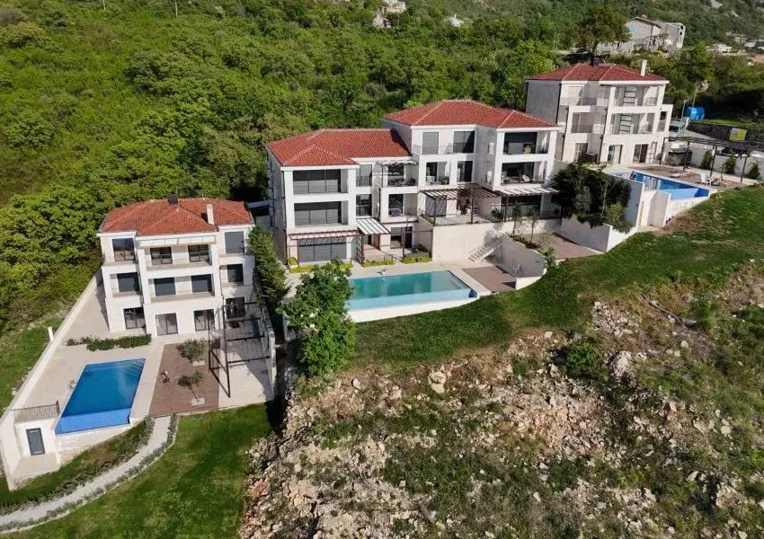 Beautiful villa in residential complex with panoramic sea views, Tudorovici | Budva