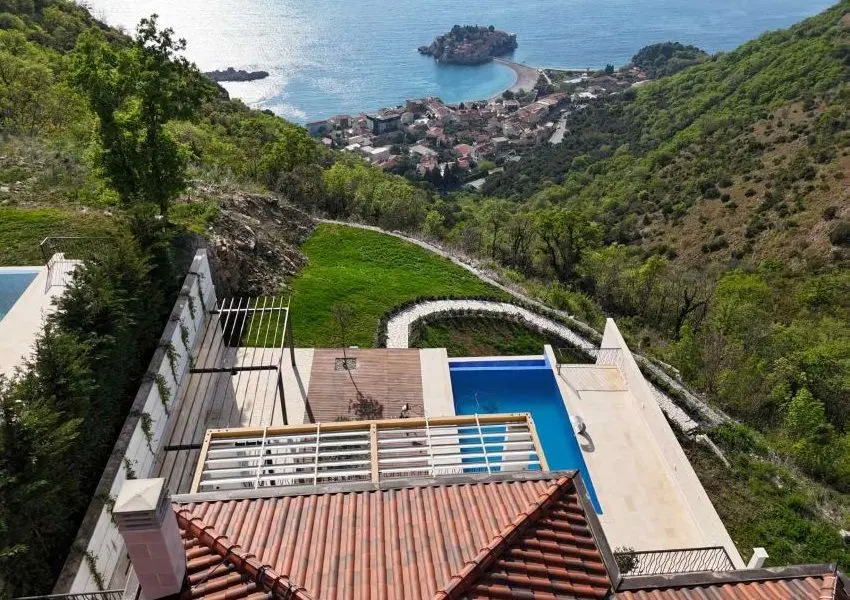 Beautiful villa in residential complex with panoramic sea views, Tudorovici | Budva