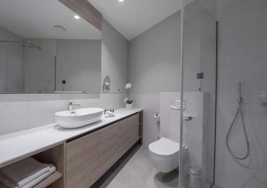 Luxury apartments in a condo hotel on the seafront, Becici