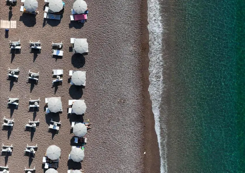 Luxury apartments in a condo hotel on the seafront, Becici