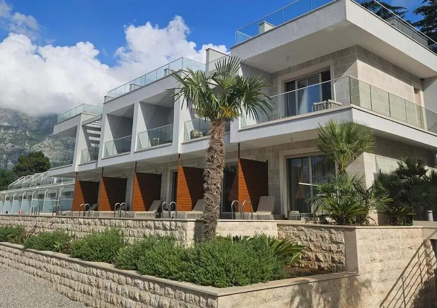 Luxury branded villa on the seafront, Stoliv, Kotor Bay