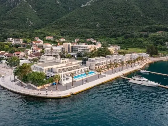 Luxury branded villa on the seafront, Stoliv, Kotor Bay