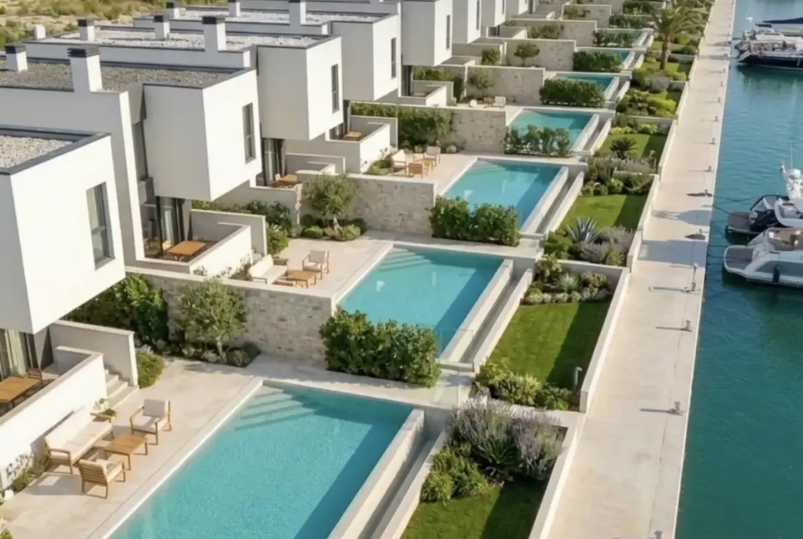 Villa for Sale at Turquoise Marina – Gjiri i Lalzit | Luxury Villa with Garden & Private Yard