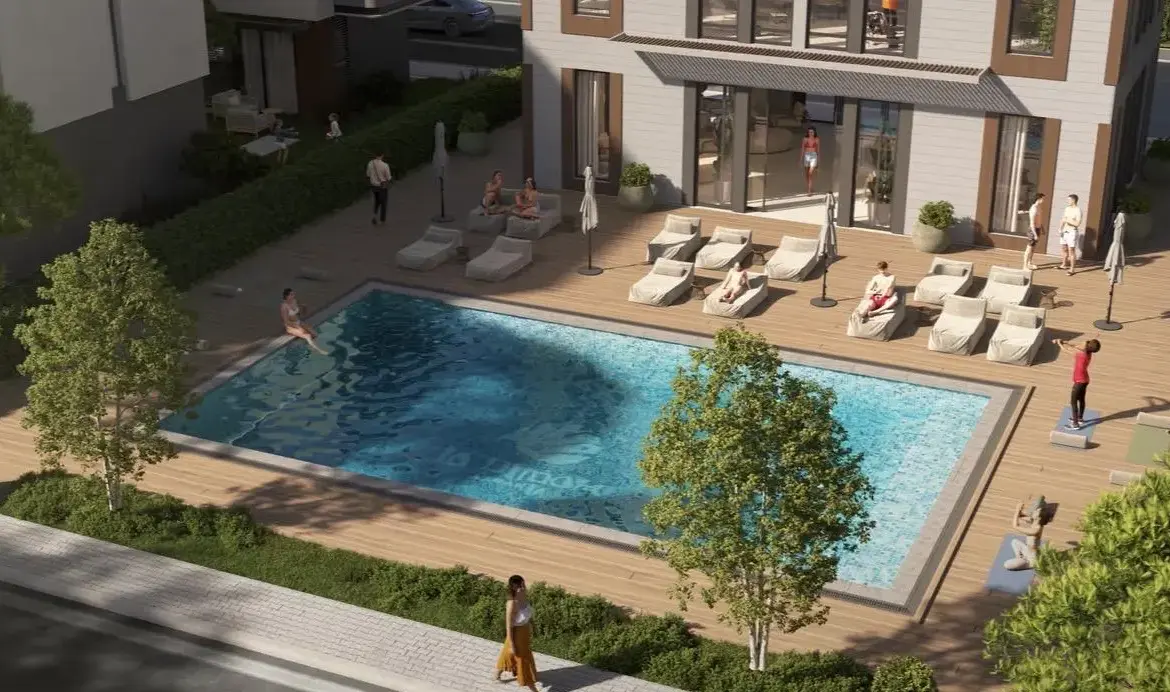 4-Bedroom Townhouse for Sale in La Dimora Residence | Middle Single Row with Garden & Community Views
