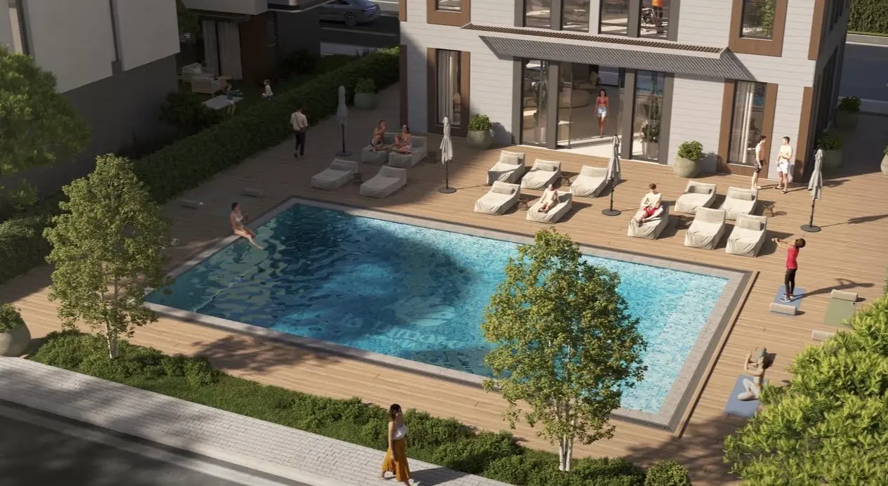 4-Bedroom Townhouse for Sale in La Dimora Residence | Middle Single Row with Garden & Community Views