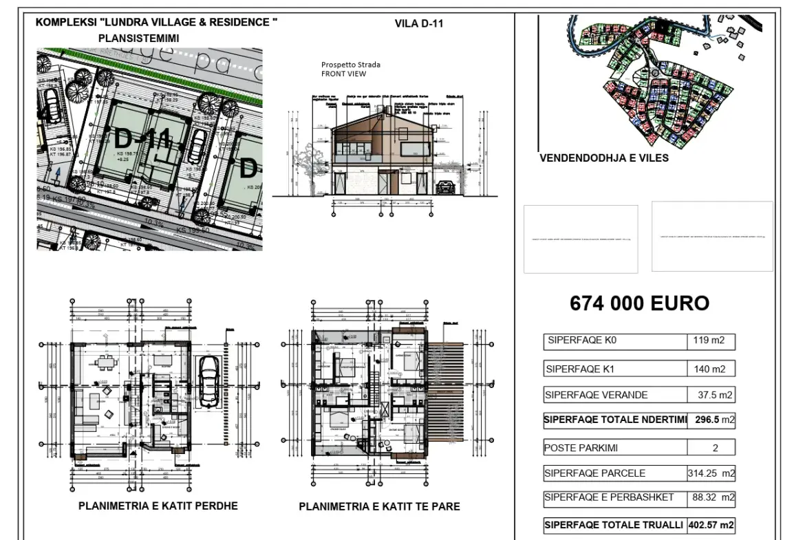 Villa for Sale at Lundra Village & Residence, Tirana