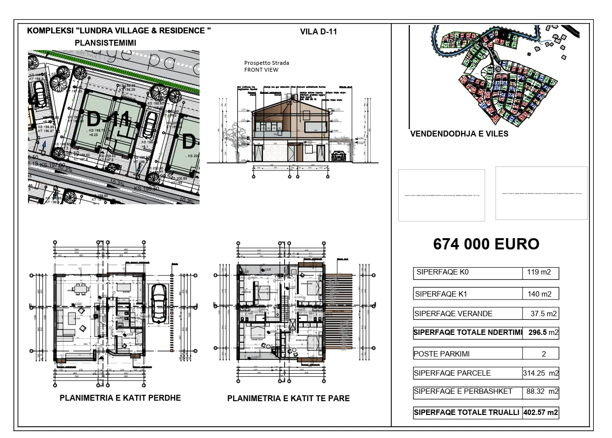 lundra-1 Villa for Sale at Lundra Village & Residence, Tirana
