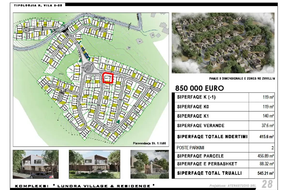 Luxury Villa for Sale at Lundra Village & Residence, Tirana