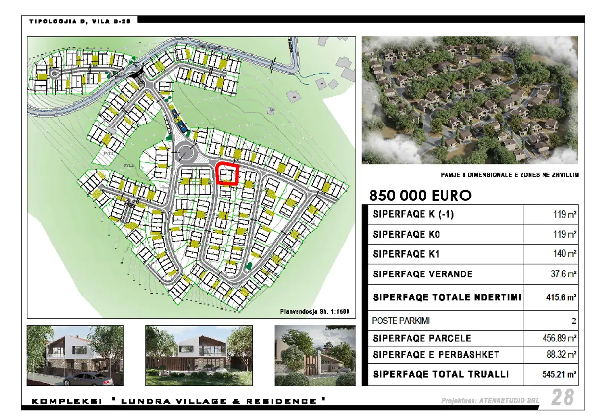 Luxury Villa for Sale at Lundra Village & Residence, Tirana
