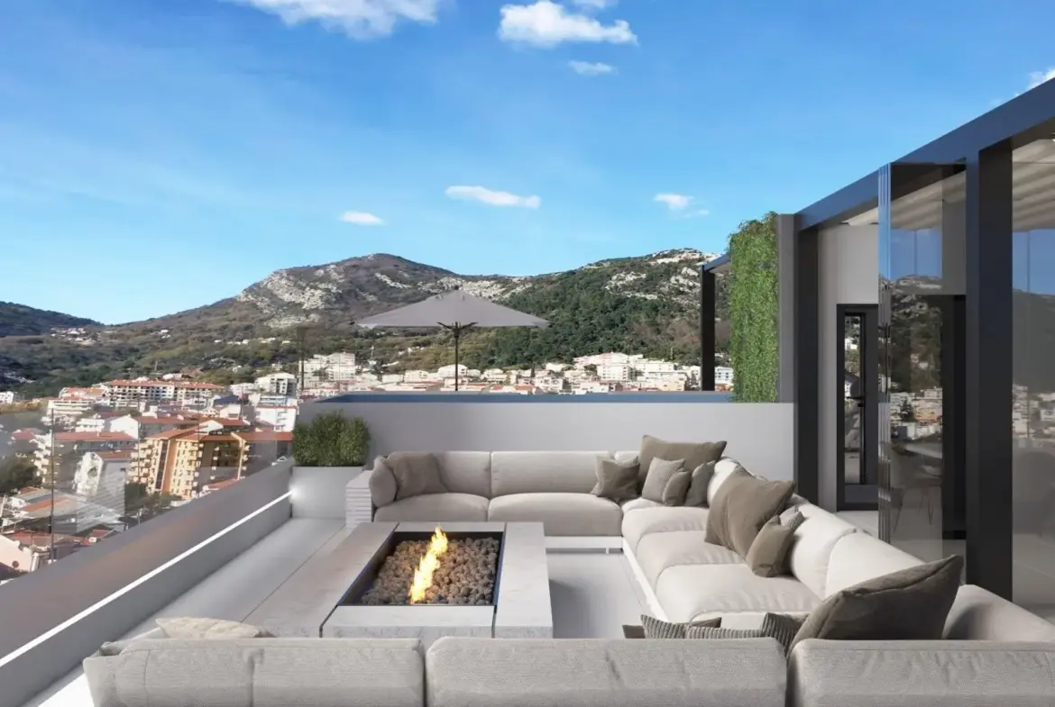 Luxurious Penthouse in Budva with Panoramic Views
