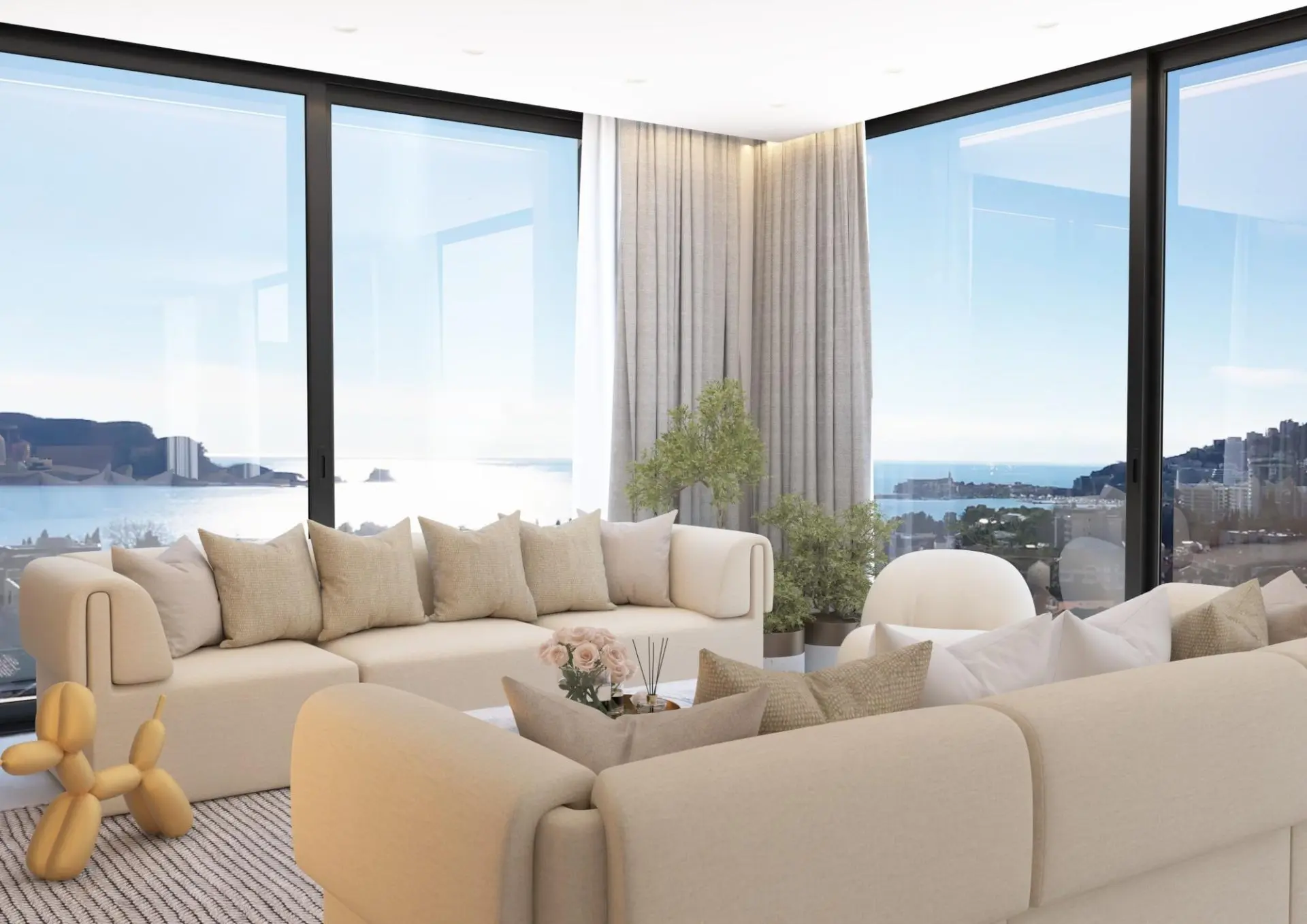 Luxurious Penthouse in Budva with Panoramic Views