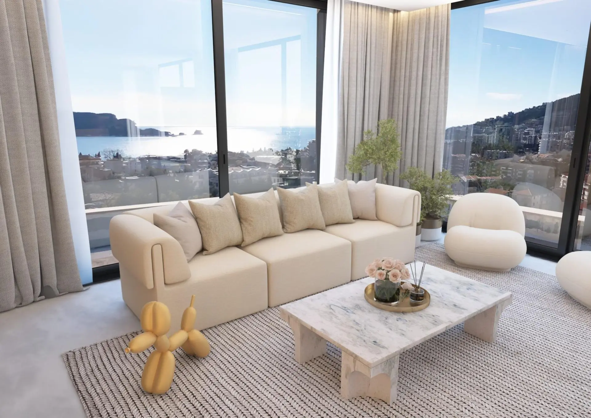 Luxurious Penthouse in Budva with Panoramic Views
