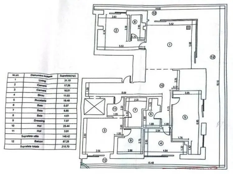Penthouse for sale 4 rooms Baneasa – Herastrau area, Bucharest
